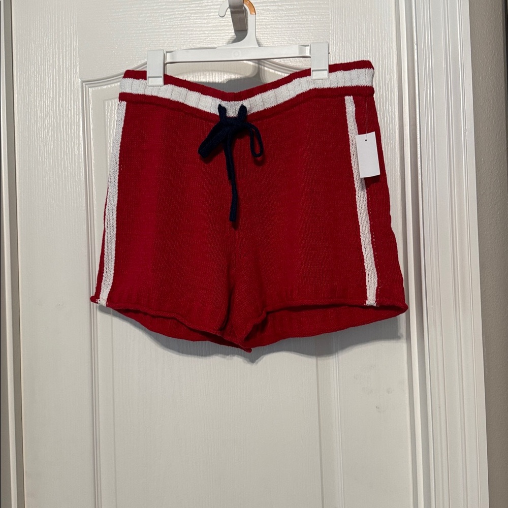 Lou & Grey Red and White Women Shorts